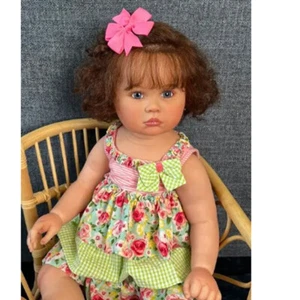 Handgefertigte 28 Zoll fertige Reborn Baby Puppen lebensecht Kleinkind Puppen Stoffkörper Spielzeug - Bild 1 von 5