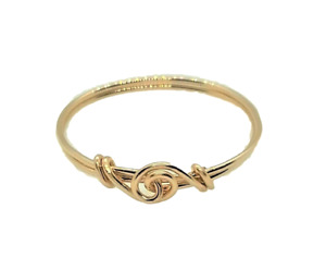 Thumb Ring Love Knot Band 14 K Gold Filled sizes 7 - 12 and half sizes 