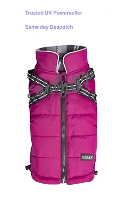 Puppia Chiara Dog Warm Integrated Harness Coat Max XL Purple BNWT Same Day Desp - Image 1 of 4