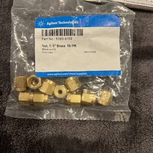 agilent 5180-4103 1/8” Brass 10 Pack New - Picture 1 of 1