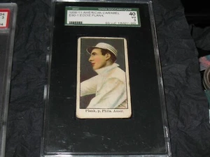 1909 E90-1 American Caramel Eddie "Ed" Plank SGC 40 VG 3 ~Hofer~ Philadelphia AL - Picture 1 of 4