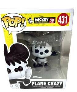 NIB Funko Pop Plane Crazy Figure Disney Mickey The True Original #431  - Picture 1 of 7