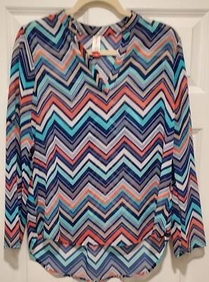 Blusa Top Para Mujer/Junior - Sin Límites Talla Mediana (7/9) M Chevron Rayas  Foto 1 de 2