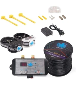 2 in 1 kabelgebundenes elektrisches Hund Haustier Zaun System für 2 Hunde neu. - Bild 1 von 7