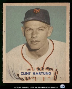 1949 Bowman #154 CLINT HARTUNG New York Giants EX-MT - Picture 1 of 2