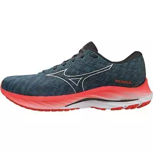 Mizuno Wave Rider 26 Mens Running Shoes Blue Cushioned Comfort Sports Trainers - Picture 1 of 5