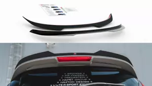 For Ford Fiesta Mk7.5 ST 180 Spoiler Wing Extension Maxton Design Gloss Black - Picture 1 of 8