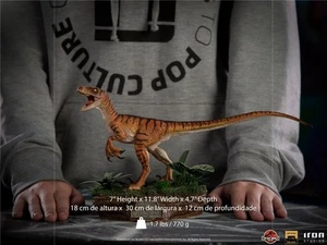 Velociraptor Iron Studios patrón tigre 1/10 versión de lujo Stock de estatua de dinosaurio - Imagen 1 de 9