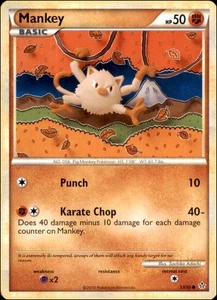Pokemon - Mankey #53/95 - Unleashed Common - Bild 1 von 2