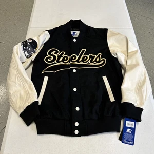 Pittsburgh Steelers Starter Letterman Varsity  Jacket Mens Small NFL $450 NWT - Picture 1 of 11