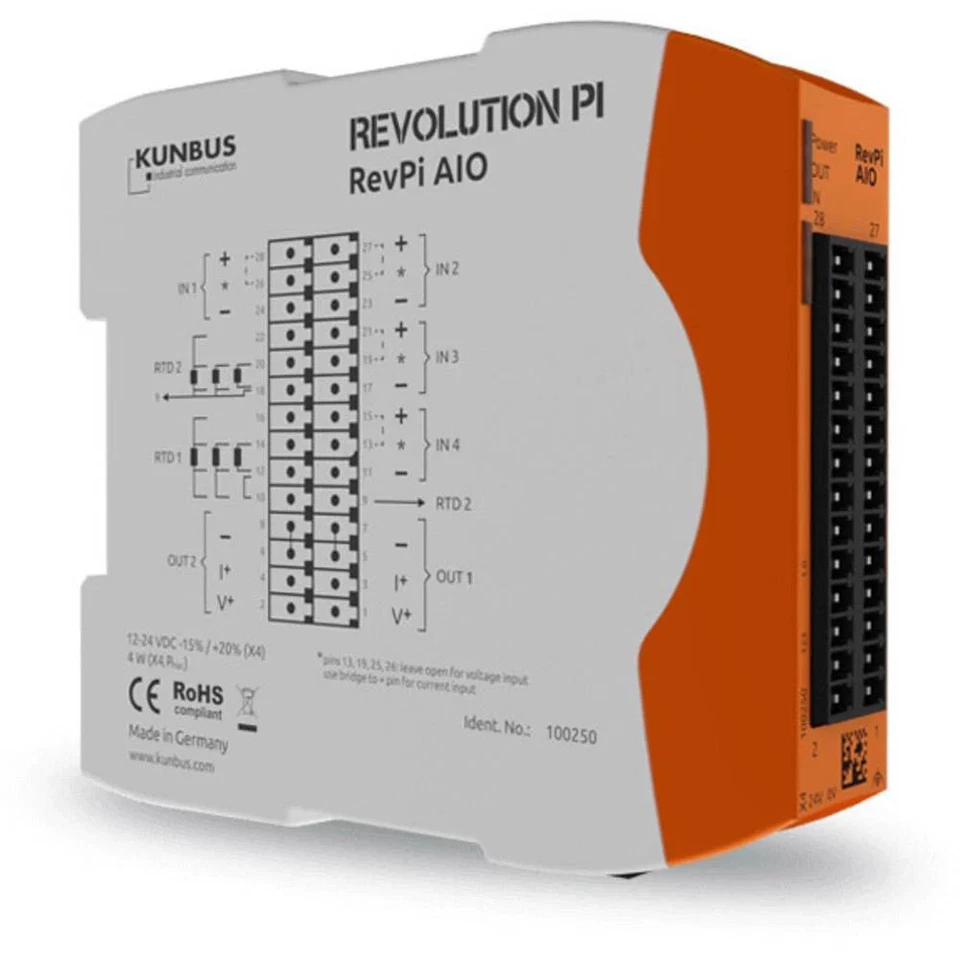 Revolution Pi by Kunbus RevPi AIO PR100250 API - Module d'extension 24 V - Photo 1/1