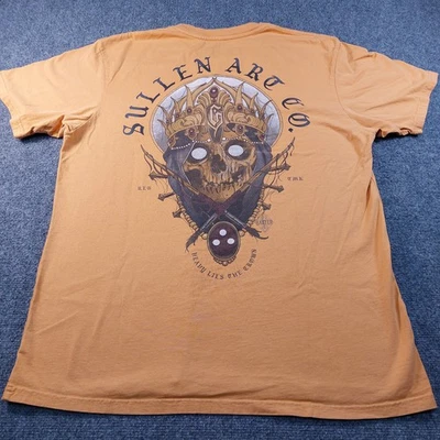 Camisa Sullen Art Co Para Hombres XL Calavera Rey Tatuaje Artista Camiseta Heavy Lies the Crown Foto 1 de 4