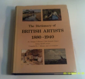 1980 (1976) THE DICTIONARY OF BRITISH ARTISTS by J. J0HNSON & A. GREUTZNER - Picture 1 of 4