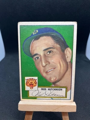 Tarjeta de colección Fred Hutchinson 1952 Topps #126 en muy buen estado tigres 👀🐅⚾️🔥 Foto 1 de 4