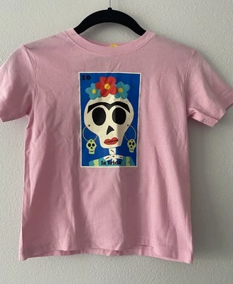 Camiseta gráfica rosa manga corta La Frida para niños: talla 4T Foto 1 de 3