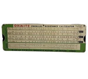 Vintage Ohmite Parallel Resistance Calculator - Picture 1 of 4