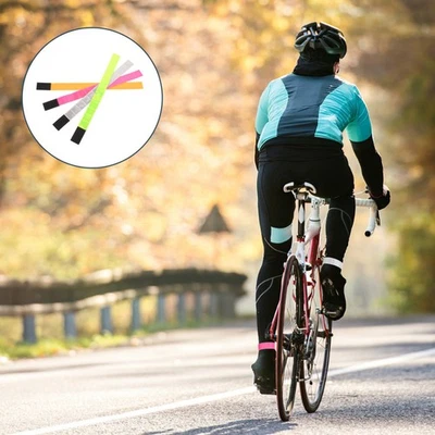 4pcs Reflective Bands Cycling Running Walking Night Pvc Safety Wristband Straps - Imagen 1 de 4