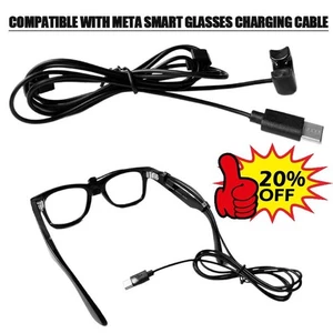 for Meta Smart Glasses (High-Bridge Version) Charging Cable ﻿Blac k - Picture 1 of 8