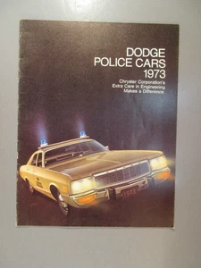 Folleto Dodge Police Cars 1973 - Imagen 1 de 1
