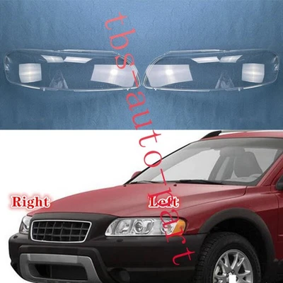 Cubierta de lente de faro lateral derecho y derecho apto para Volvo V70 XC70 2005-2007 + pegamento sellador Foto 1 de 4