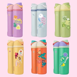 Botella de agua de acero inoxidable aislada Owala Princess FreeSip con pajita 24 oz  - Imagen 1 de 18