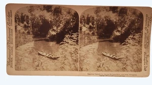 Vintage 1899 Underwood Stereoview Card Natures Revelry Imus River Philippines - Bild 1 von 3