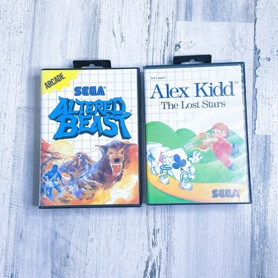Altered Beast And Alex Kidd Lost Stars MANUALS AND CASES ONLY NO GAMES - Image 1 of 4