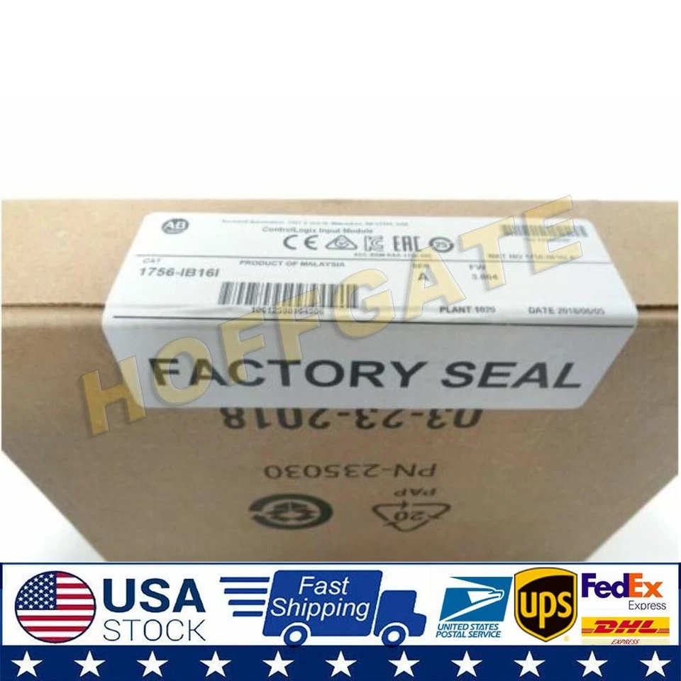 New Factory Sealed AB 1756-IB16I ControlLogix 16 Point D/I Module US Free Tax - Image 1 of 1