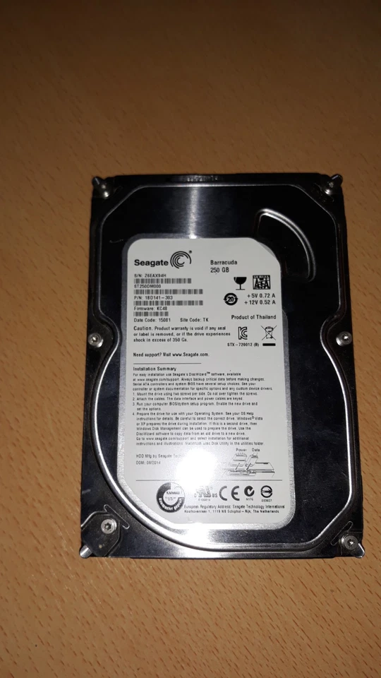 Hard Drive Seagate ST250DM000 - Image 1 of 1