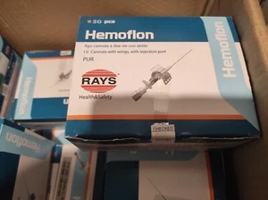 Aghi Cannula 2 Vie Hemoflon 18G 50pezzi - Foto 1 di 2