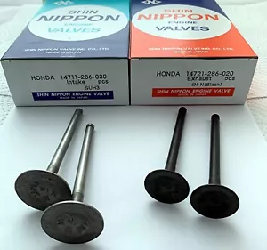 HONDA CB250 CB350 CL350 CB360 CL360 INTAKE EXHAUST VALVE SET OF 4 VAVLES - Picture 1 of 5
