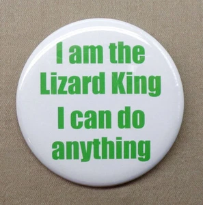 I am the Lizard King I can do anything Large 2,25" Button Jim Morrison 60er Pin - Bild 1 von 4
