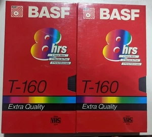 2 - BASF T160 Extra Quality Blank VHS Tapes - SEALED - Picture 1 of 2