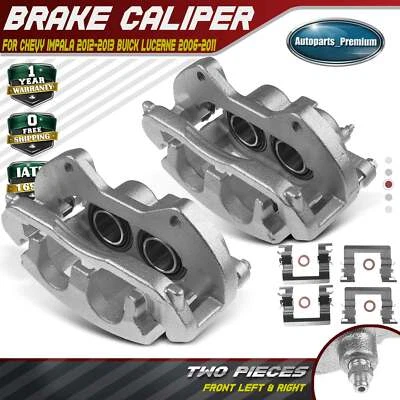 Pinza de freno de disco con soporte para Chevy Impala Cadillac DTS Buick delantera izquierda y derecha Foto 1 de 4