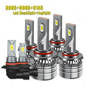 6K LED Headlight+Fog Light Bulbs Kit for 2002-2005 Chevrolet Avalanche 1500 2500 - Picture 1 of 11