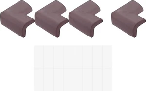 Corner Guards Edge Protectors, 4Pack Foam Bumper L Shape, 55mm, Brown - Picture 1 of 5