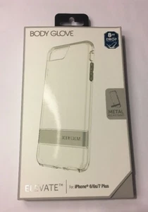 Custodia Body Glove Elevate Series, Apple iPhone 8+/7+/6S+/6+, trasparente con cavalletto - Foto 1 di 8