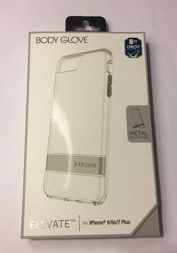 Funda Body Glove Elevate Series, Apple iPhone 8+/7+/6S+/6+, Transparente con Pata de Cabra Foto 1 de 4