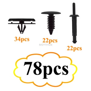 78pc Full Fender Flare Hardware Clip Mounting Kit For 2007-2018 Jeep Wrangler JK - Picture 1 of 10