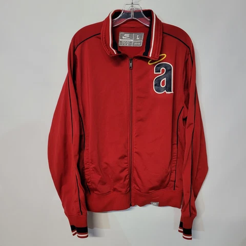VTG Nike Cooperstown California Anaheim Angels Retro Logo Track Jacket Mens L Cover