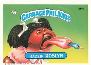Garbage Pail Kids Razzin Roslyn 1986 - Imagen 1 de 2