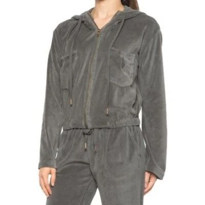 Женская зеленая куртка с капюшоном Young Fabulous and Broke велюровая Fritzy X-Small - Изображение 1 из 4