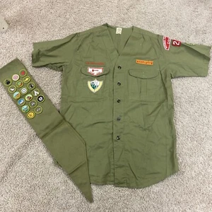 Vintage National Capital Area BSA Boy Scouts Official Shirt Sanforized Uniform - Picture 1 of 13