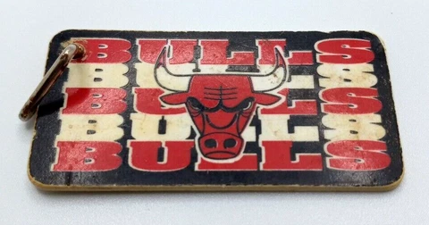 Chicago Bulls NBA Tag Express Mini License Plate Vintage Basketball Keychain Cover