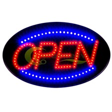 Ultra Bright Led Neon Light Animated Motion with On/Off Open Business Sign #001