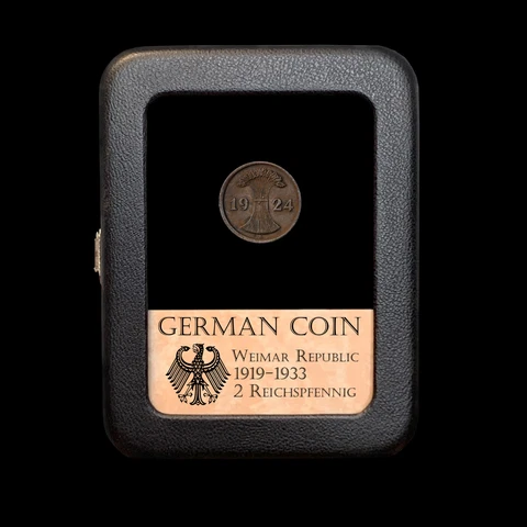 1 Original German Coin ~ Weimar Republic ~ 2 pfennig ~ BUY 3 GET ONE FREE Cover