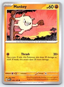 Mankey 056/165 Common Scarlet & Violet 151 Pokemon Card - NM Near Mint - Picture 1 of 5