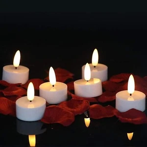 LED Tea Light Flameless Candles Flicker with Timer (6 Hours on and 18 Hours O... - Picture 1 of 9