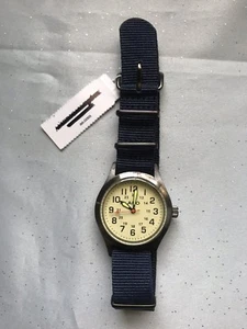 American Eagle Outfitters Uhr mit Canvas Armband dunkelblau - neu - Bild 1 von 2