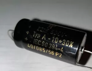 x1 Capacité F&T Electrolytic"Typ A"- 0.022uF - 500v guitare/ampli PROMO 2025 - Foto 1 di 2